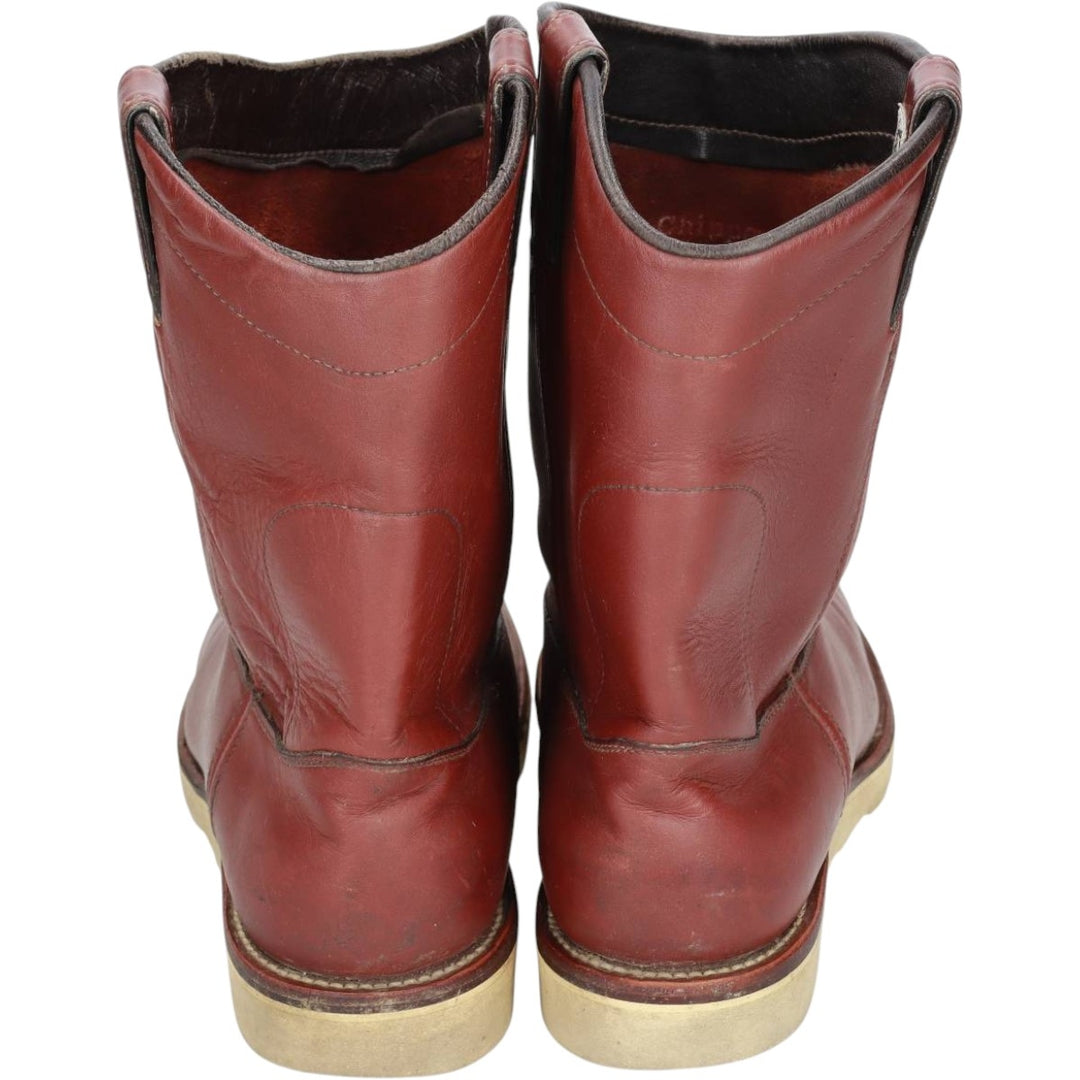 Chippewa Roper Boots, Made in USA, Size 10E Men's 28.0cm unclear red type reddish brown Vintage Second Hand