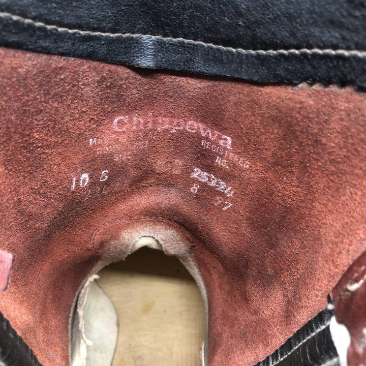 Chippewa Roper Boots, Made in USA, Size 10E Men's 28.0cm unclear red type reddish brown Vintage Second Hand