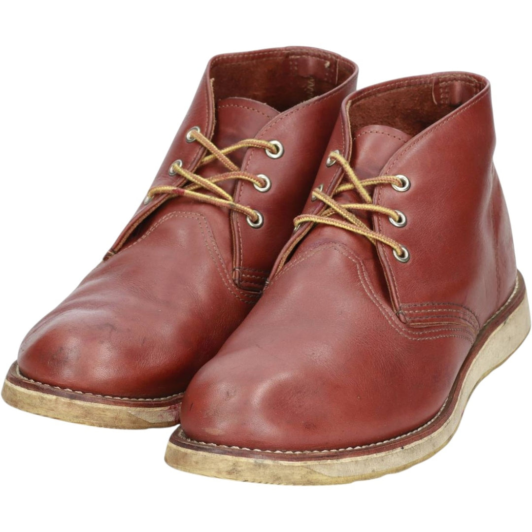 Red Wing 3139 Chukka Boots, Made in USA, Size 10 1/2 Men's 28.5cm genuine leather red type reddish brown Vintage Second Hand