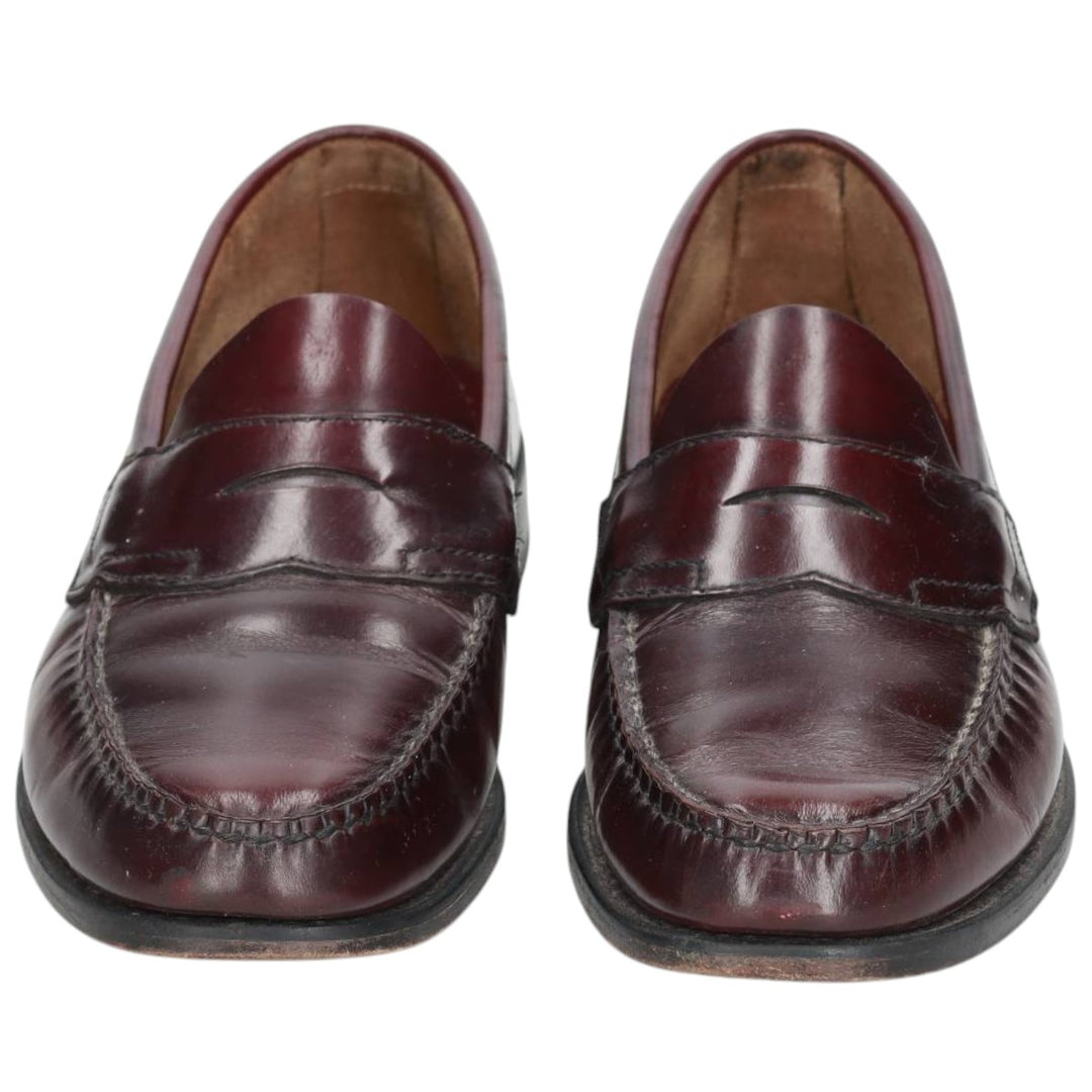 GHBass BASS Coin Loafers, Size 9 1/2M Men's 27.5cm genuine leather burgundy type Vintage Second Hand