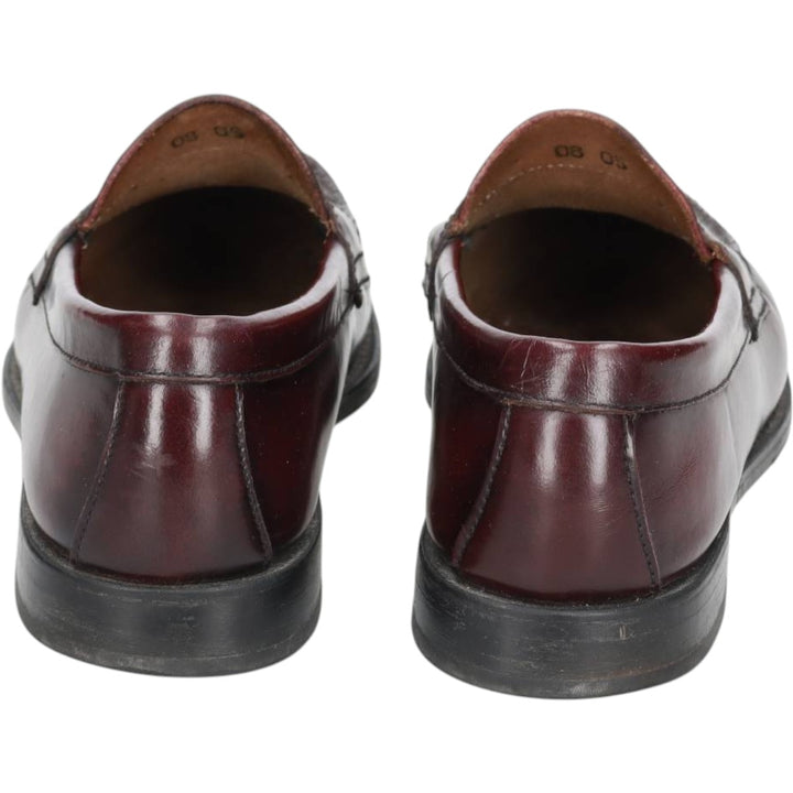 GHBass BASS Coin Loafers, Size 9 1/2M Men's 27.5cm genuine leather burgundy type Vintage Second Hand