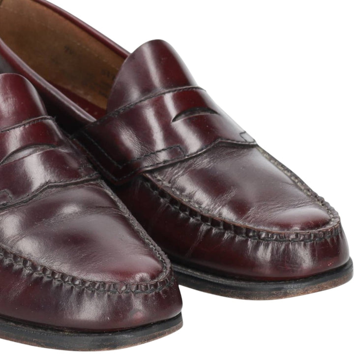 GHBass BASS Coin Loafers, Size 9 1/2M Men's 27.5cm genuine leather burgundy type Vintage Second Hand