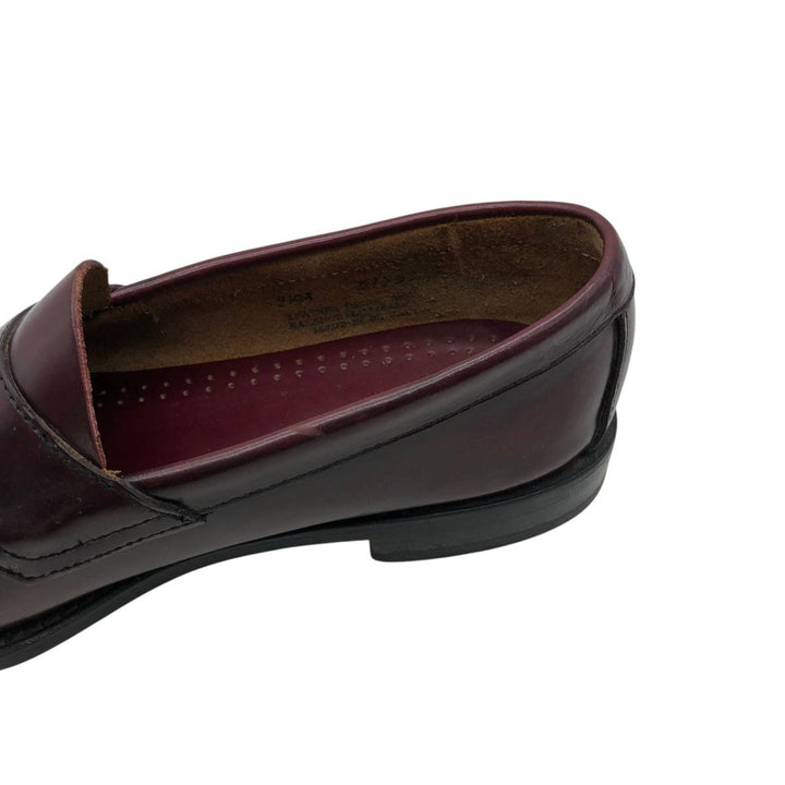 GHBass BASS Coin Loafers, Size 9 1/2M Men's 27.5cm genuine leather burgundy type Vintage Second Hand
