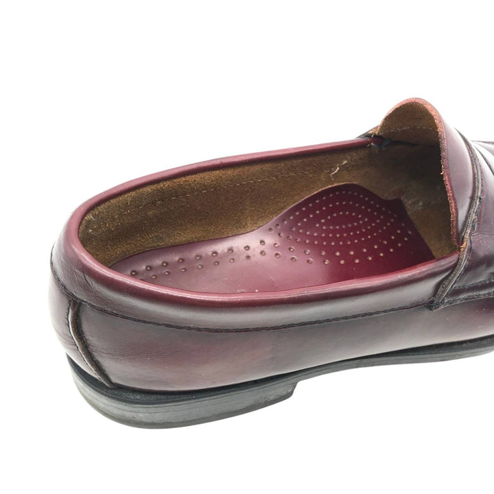 GHBass BASS Coin Loafers, Size 9 1/2M Men's 27.5cm genuine leather burgundy type Vintage Second Hand