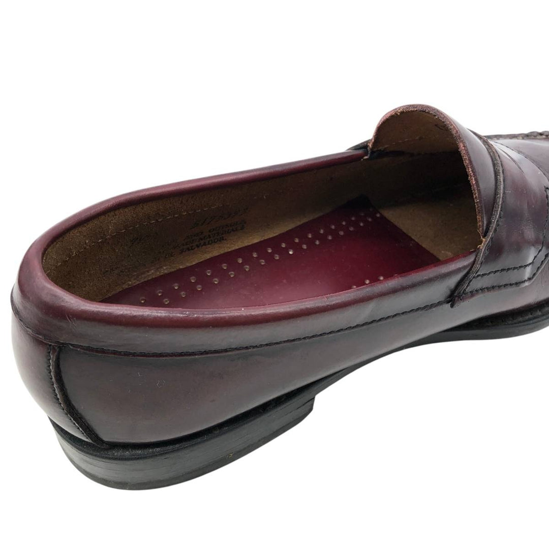GHBass BASS Coin Loafers, Size 9 1/2M Men's 27.5cm genuine leather burgundy type Vintage Second Hand