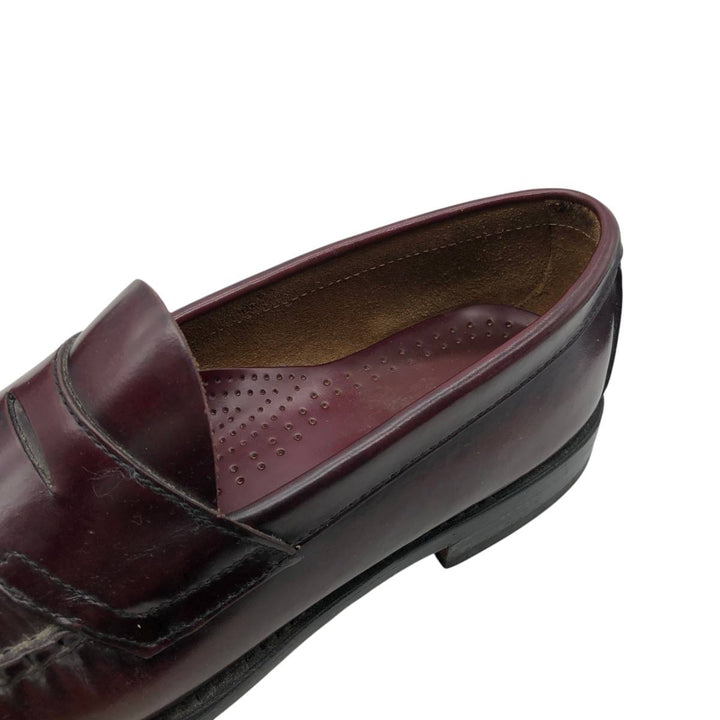 GHBass BASS Coin Loafers, Size 9 1/2M Men's 27.5cm genuine leather burgundy type Vintage Second Hand
