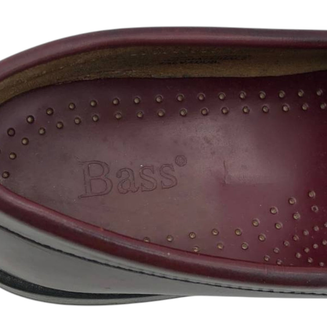 GHBass BASS Coin Loafers, Size 9 1/2M Men's 27.5cm genuine leather burgundy type Vintage Second Hand