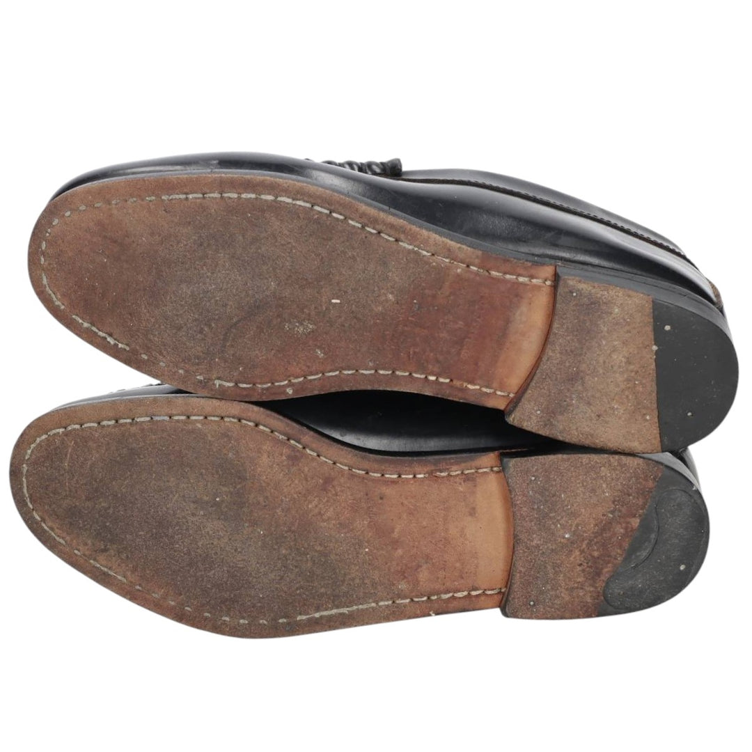 GHBass BASS coin loafers, size 8 EE Men's 26.0cm genuine leather black type Vintage Second Hand