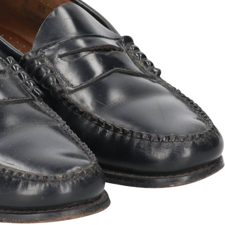 GHBass BASS coin loafers, size 8 EE Men's 26.0cm genuine leather black type Vintage Second Hand