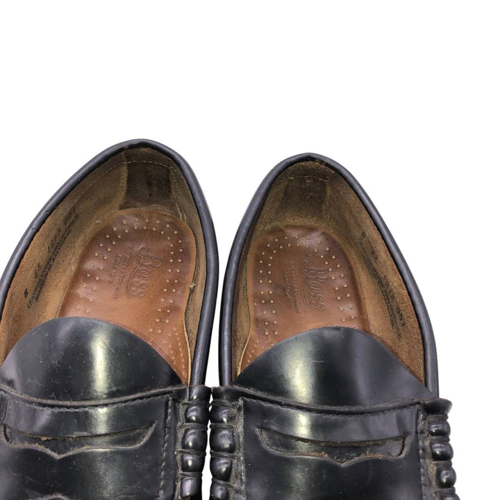 GHBass BASS coin loafers, size 8 EE Men's 26.0cm genuine leather black type Vintage Second Hand