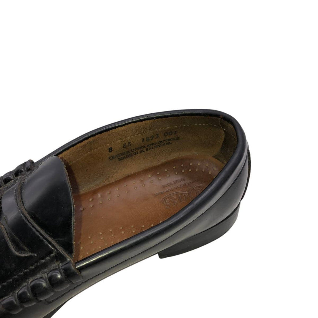 GHBass BASS coin loafers, size 8 EE Men's 26.0cm genuine leather black type Vintage Second Hand