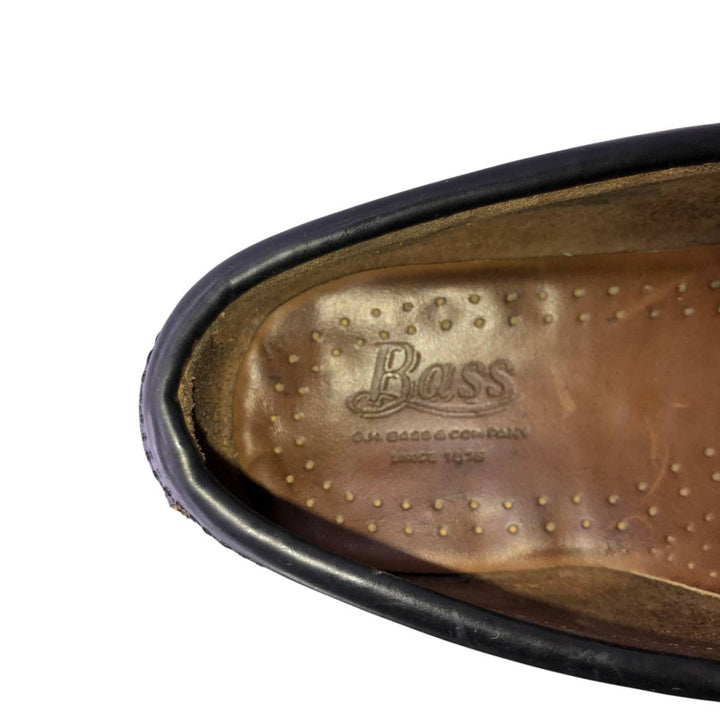 GHBass BASS coin loafers, size 8 EE Men's 26.0cm genuine leather black type Vintage Second Hand