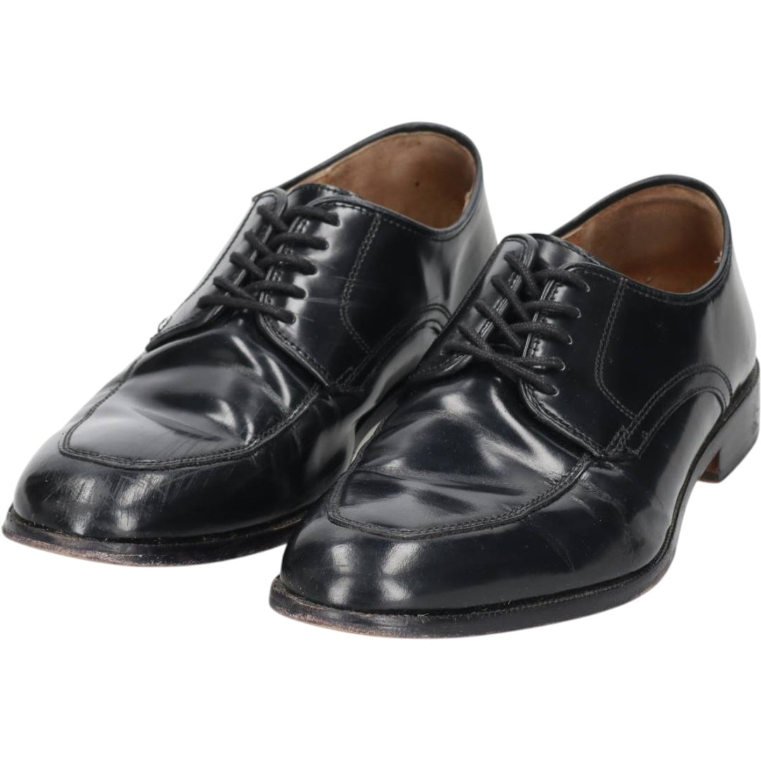 Johnston and Murphy U-tip shoes, size 8D Men's 26.0cm Genuine Leather Sheepskin black type Vintage Second Hand