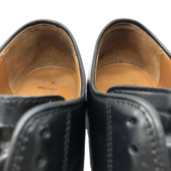 Johnston and Murphy U-tip shoes, size 8D Men's 26.0cm Genuine Leather Sheepskin black type Vintage Second Hand