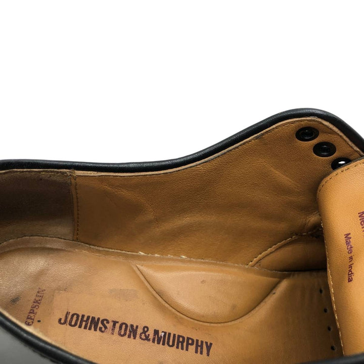 Johnston and Murphy U-tip shoes, size 8D Men's 26.0cm Genuine Leather Sheepskin black type Vintage Second Hand