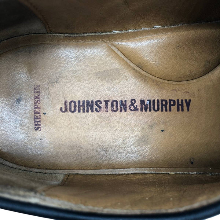 Johnston and Murphy U-tip shoes, size 8D Men's 26.0cm Genuine Leather Sheepskin black type Vintage Second Hand