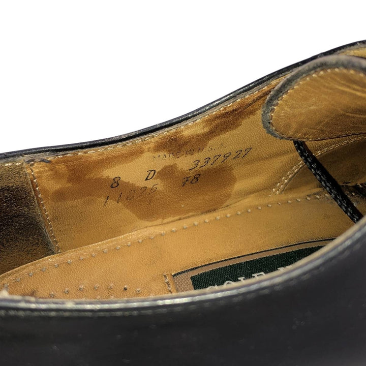 Cole Haan U-tip shoes, made in USA, size 8D Men's 26.0cm unclear black type Vintage Second Hand