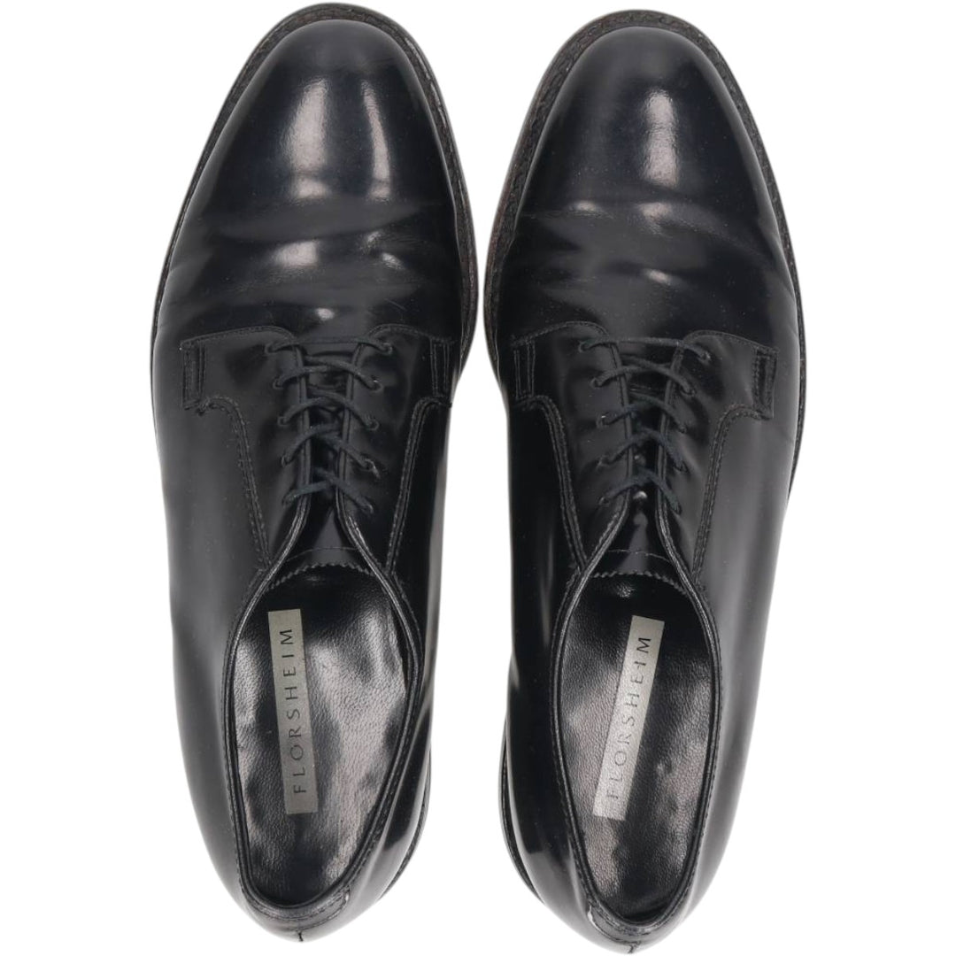Florsheim U-tip shoes, made in the USA, size 9 1/2D Men's 27.5cm unclear black type Vintage Second Hand