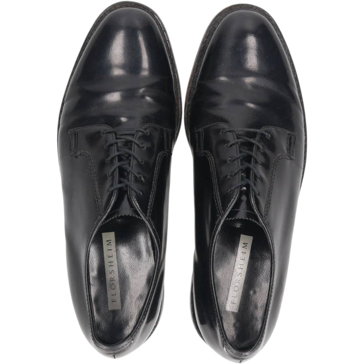 Florsheim U-tip shoes, made in the USA, size 9 1/2D Men's 27.5cm unclear black type Vintage Second Hand
