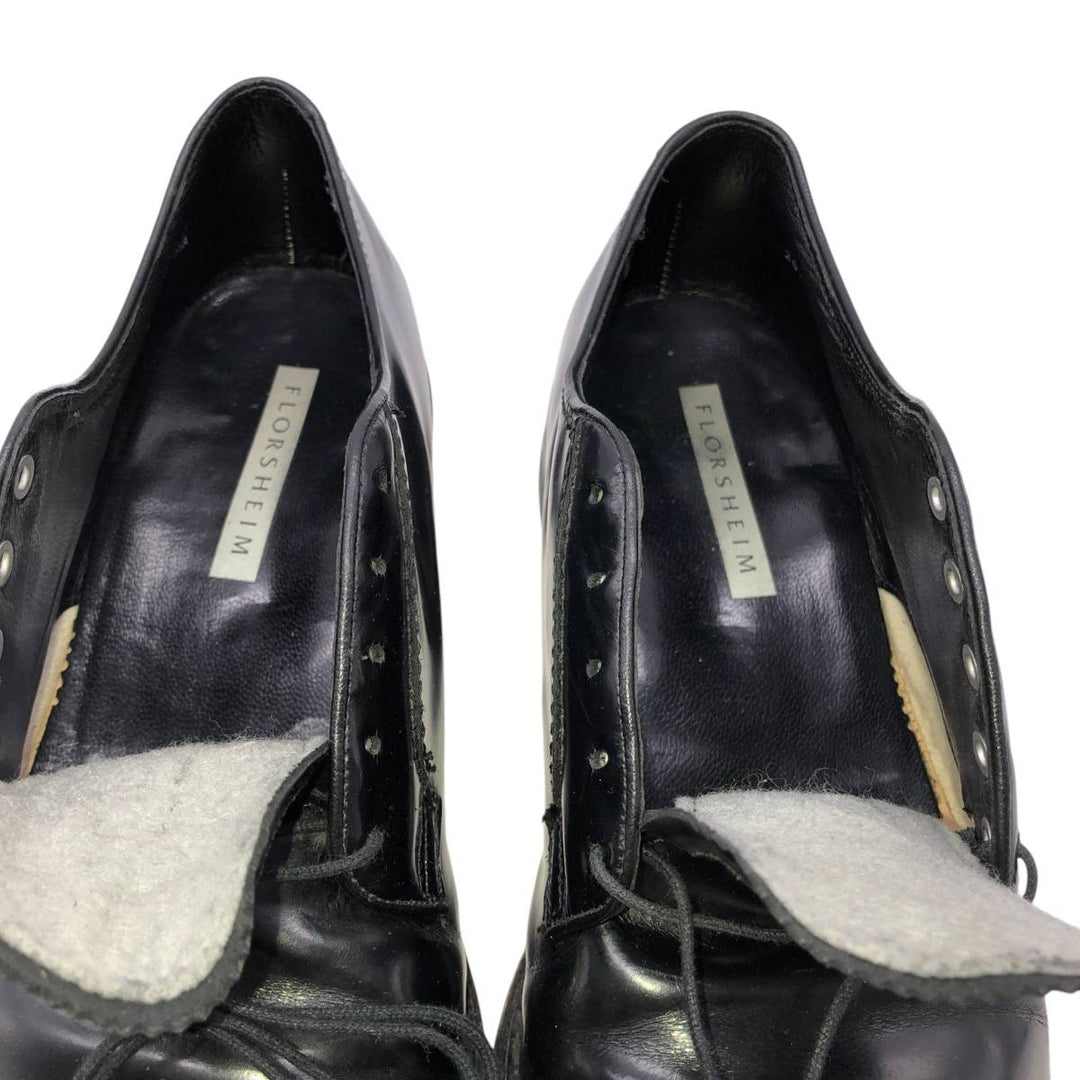 Florsheim U-tip shoes, made in the USA, size 9 1/2D Men's 27.5cm unclear black type Vintage Second Hand