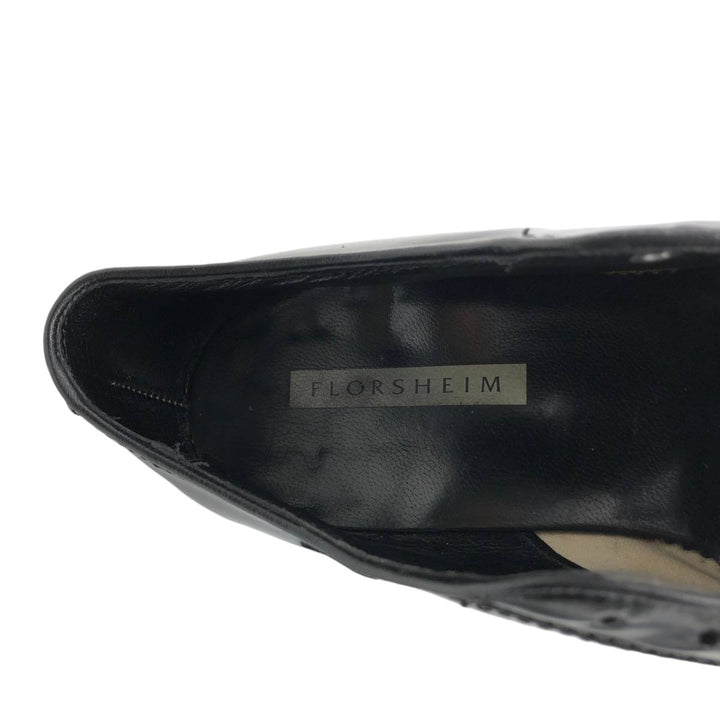 Florsheim U-tip shoes, made in the USA, size 9 1/2D Men's 27.5cm unclear black type Vintage Second Hand