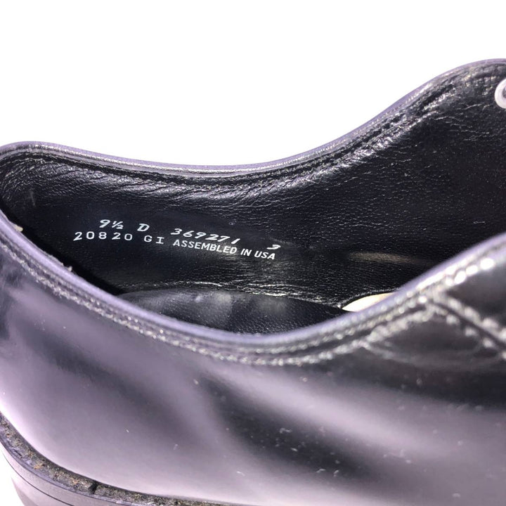 Florsheim U-tip shoes, made in the USA, size 9 1/2D Men's 27.5cm unclear black type Vintage Second Hand