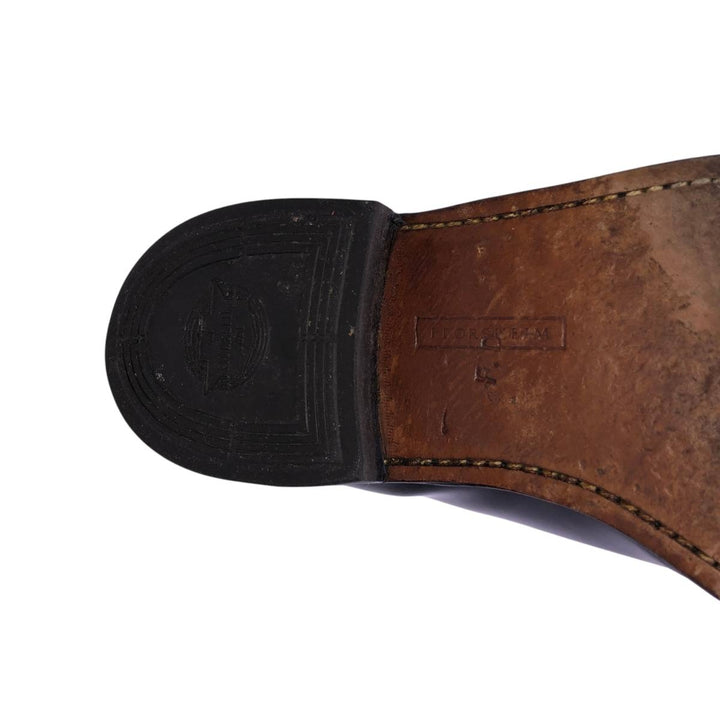 Florsheim U-tip shoes, made in the USA, size 9 1/2D Men's 27.5cm unclear black type Vintage Second Hand