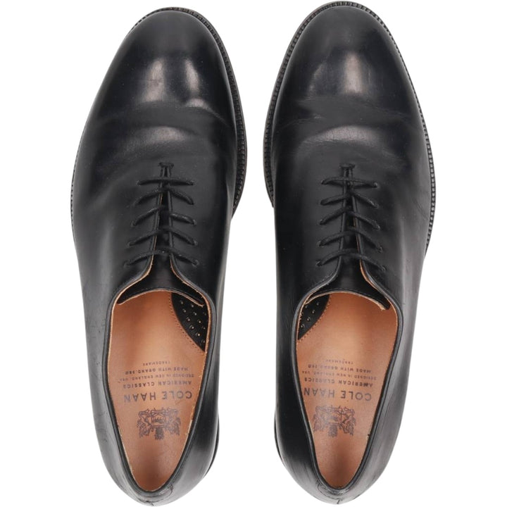 Cole Haan plain toe shoes, size 9D Men's 27.0cm unclear black type Vintage Second Hand