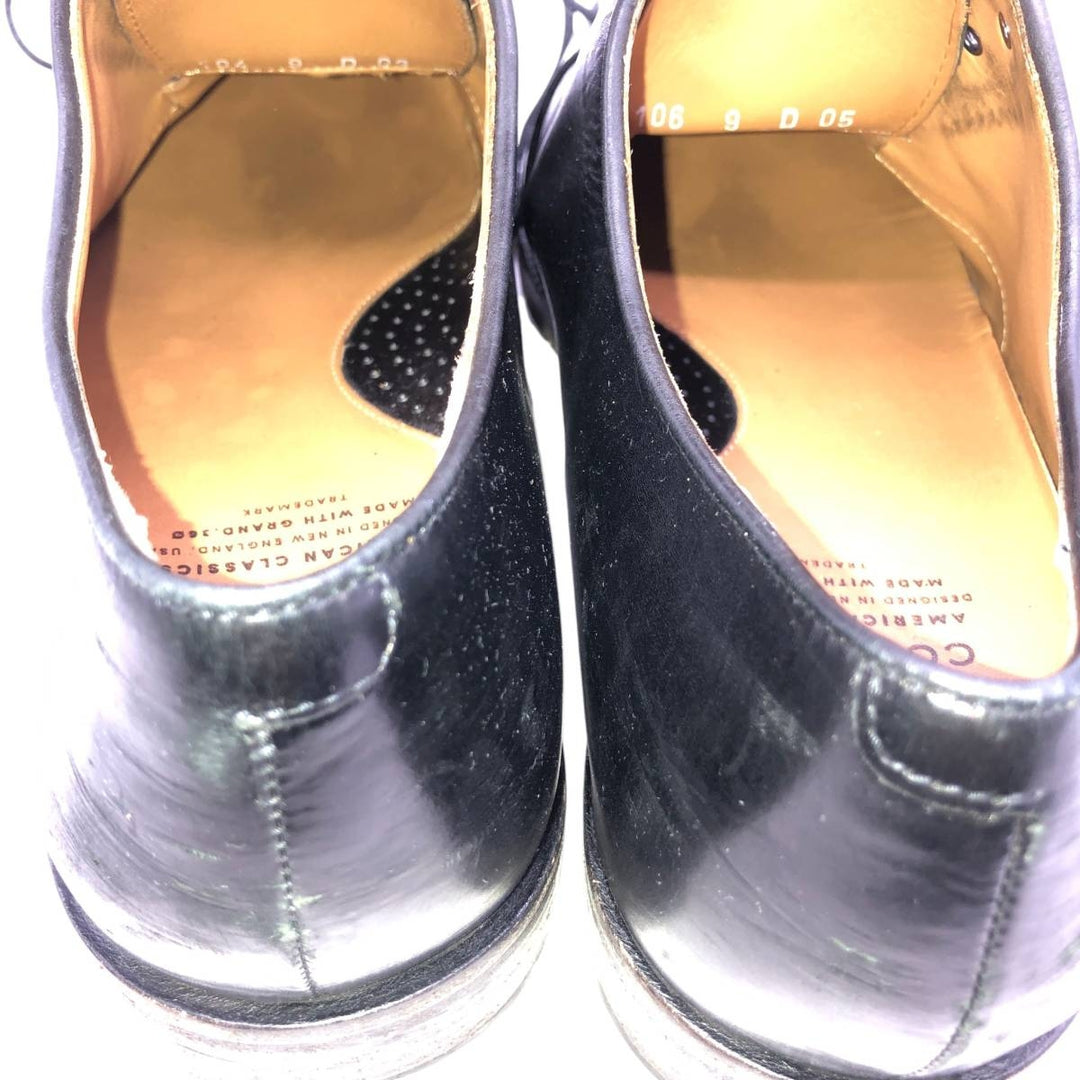 Cole Haan plain toe shoes, size 9D Men's 27.0cm unclear black type Vintage Second Hand