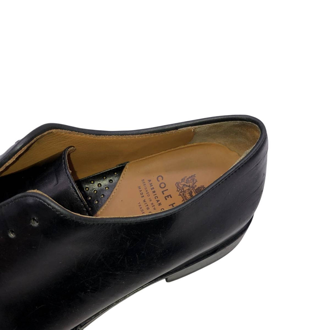 Cole Haan plain toe shoes, size 9D Men's 27.0cm unclear black type Vintage Second Hand
