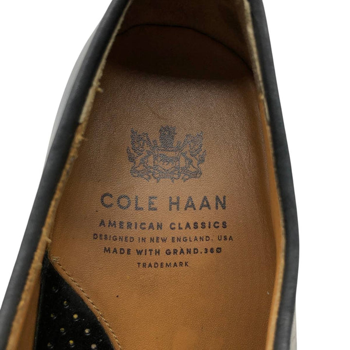 Cole Haan plain toe shoes, size 9D Men's 27.0cm unclear black type Vintage Second Hand