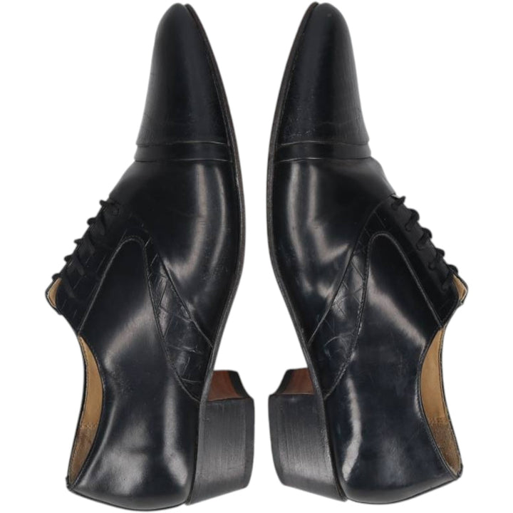 Stacy Adams platform plain toe shoes, size 9M Men's 27.0cm genuine leather black type Vintage Second Hand