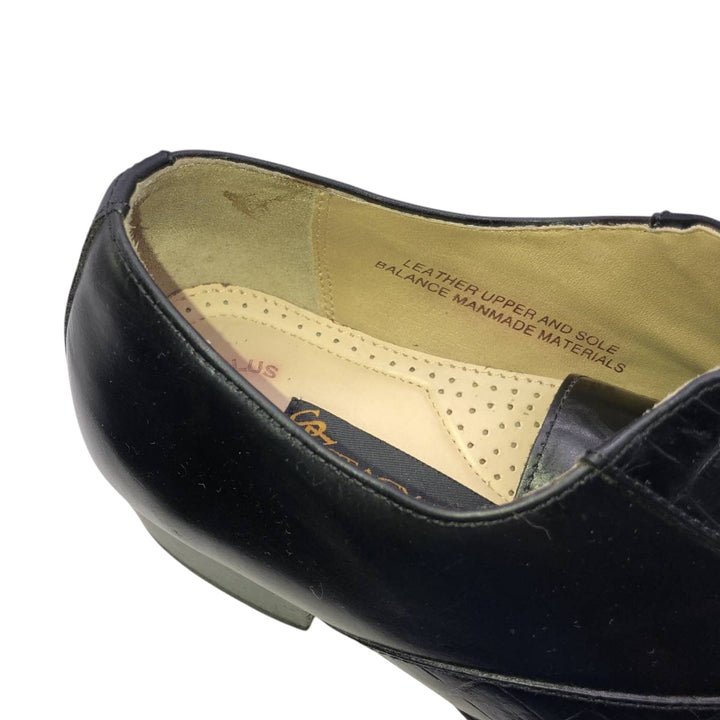 Stacy Adams platform plain toe shoes, size 9M Men's 27.0cm genuine leather black type Vintage Second Hand