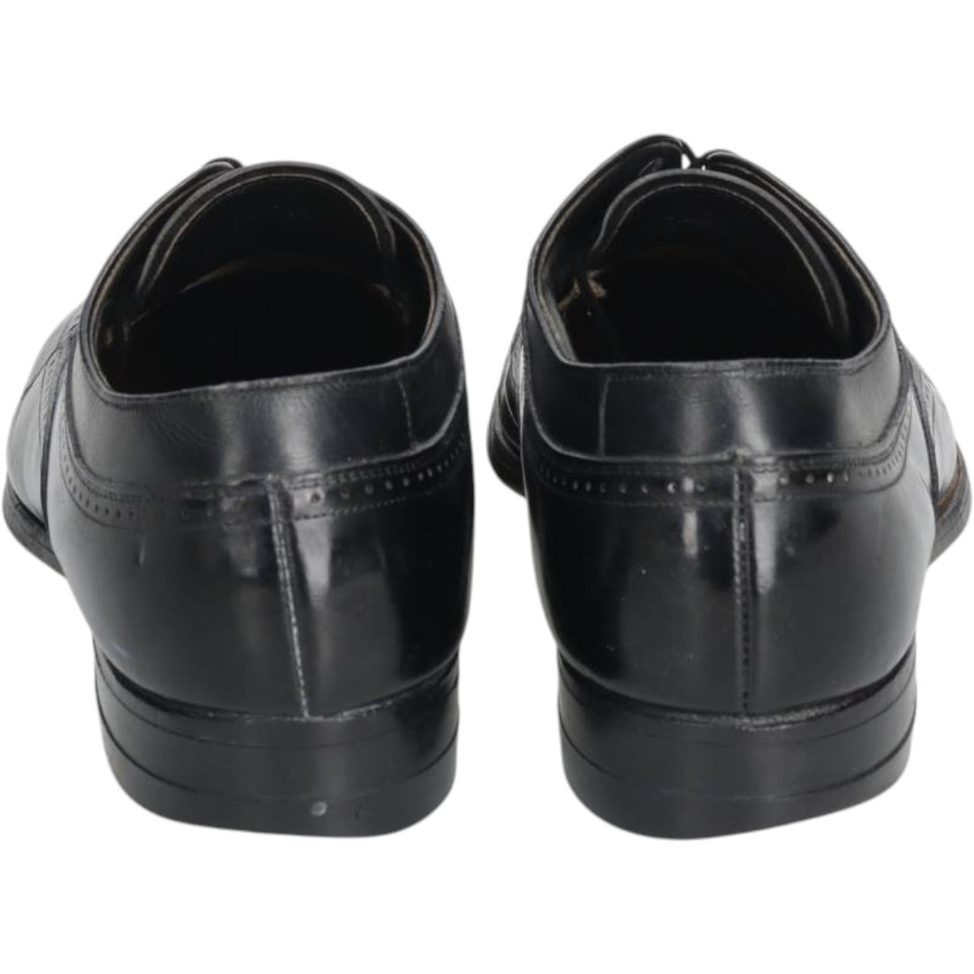 Stacy Adams full brogue wingtip shoes, size 9D Men's 27.0cm unclear black type Vintage Second Hand