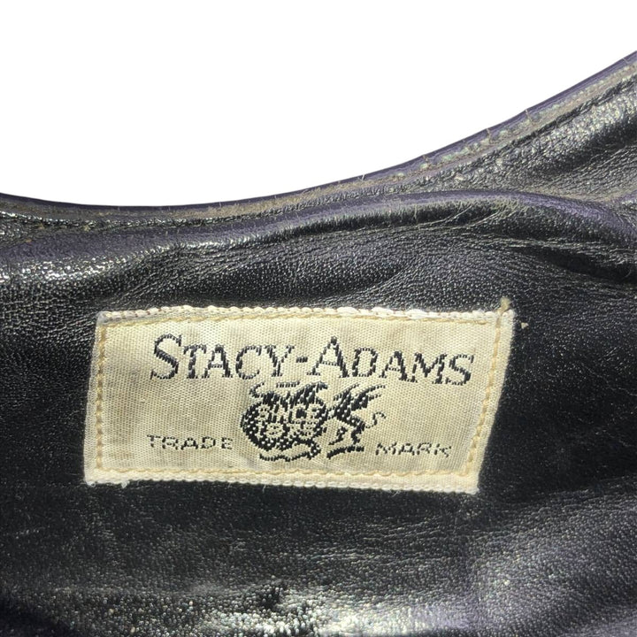 Stacy Adams full brogue wingtip shoes, size 9D Men's 27.0cm unclear black type Vintage Second Hand