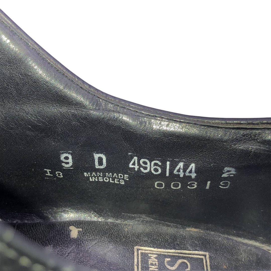 Stacy Adams full brogue wingtip shoes, size 9D Men's 27.0cm unclear black type Vintage Second Hand