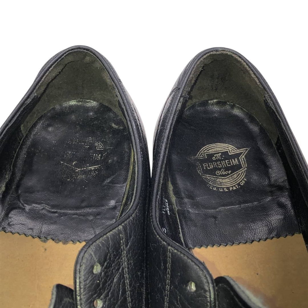 Florsheim U-tip shoes, size 8D Men's 26.0cm unclear black type Vintage Second Hand
