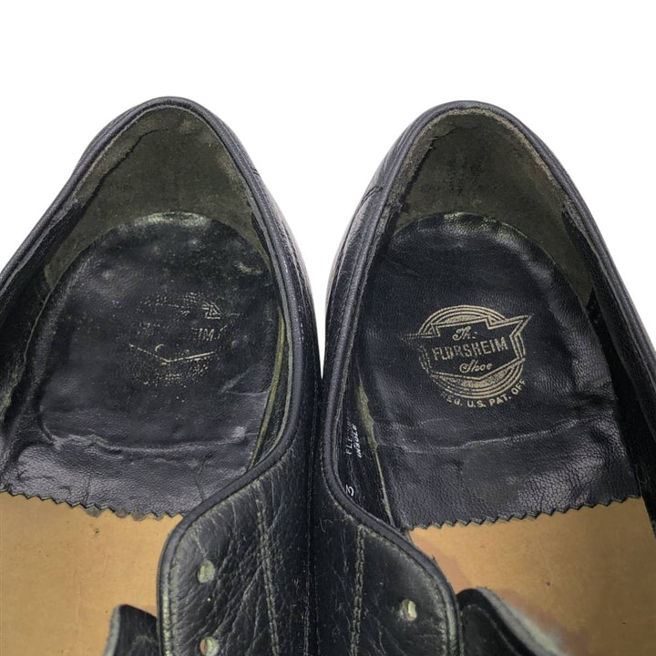 Florsheim U-tip shoes, size 8D Men's 26.0cm unclear black type Vintage Second Hand
