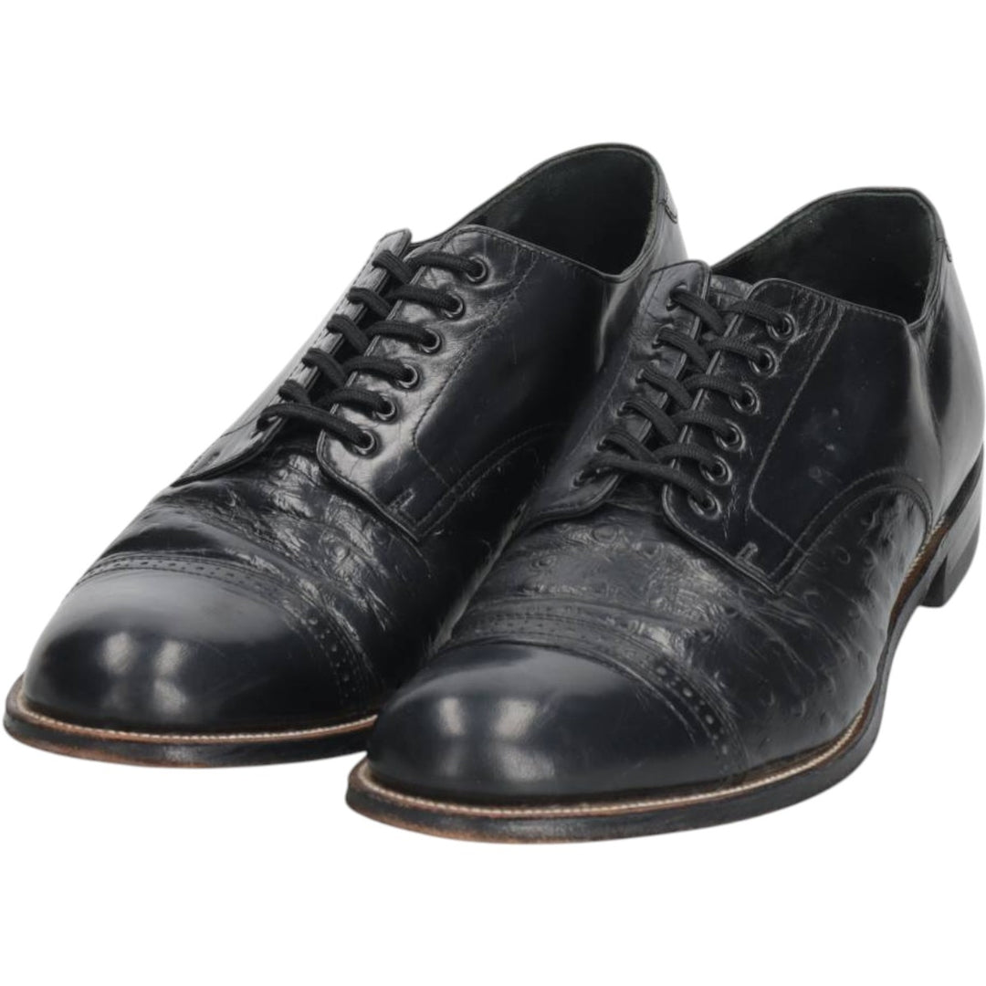 Stacy Adams straight-tip shoes, size 9D Men's 27.0cm genuine leather black type Vintage Second Hand