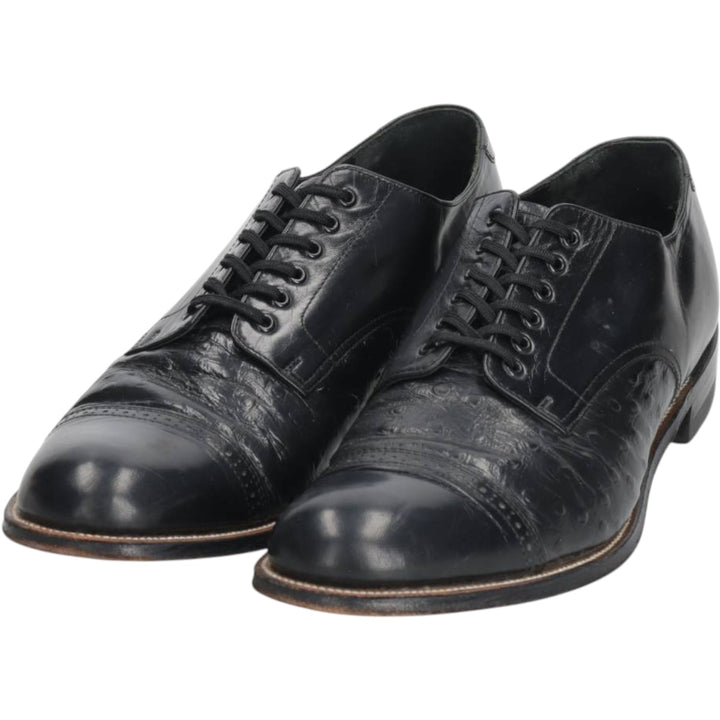 Stacy Adams straight-tip shoes, size 9D Men's 27.0cm genuine leather black type Vintage Second Hand