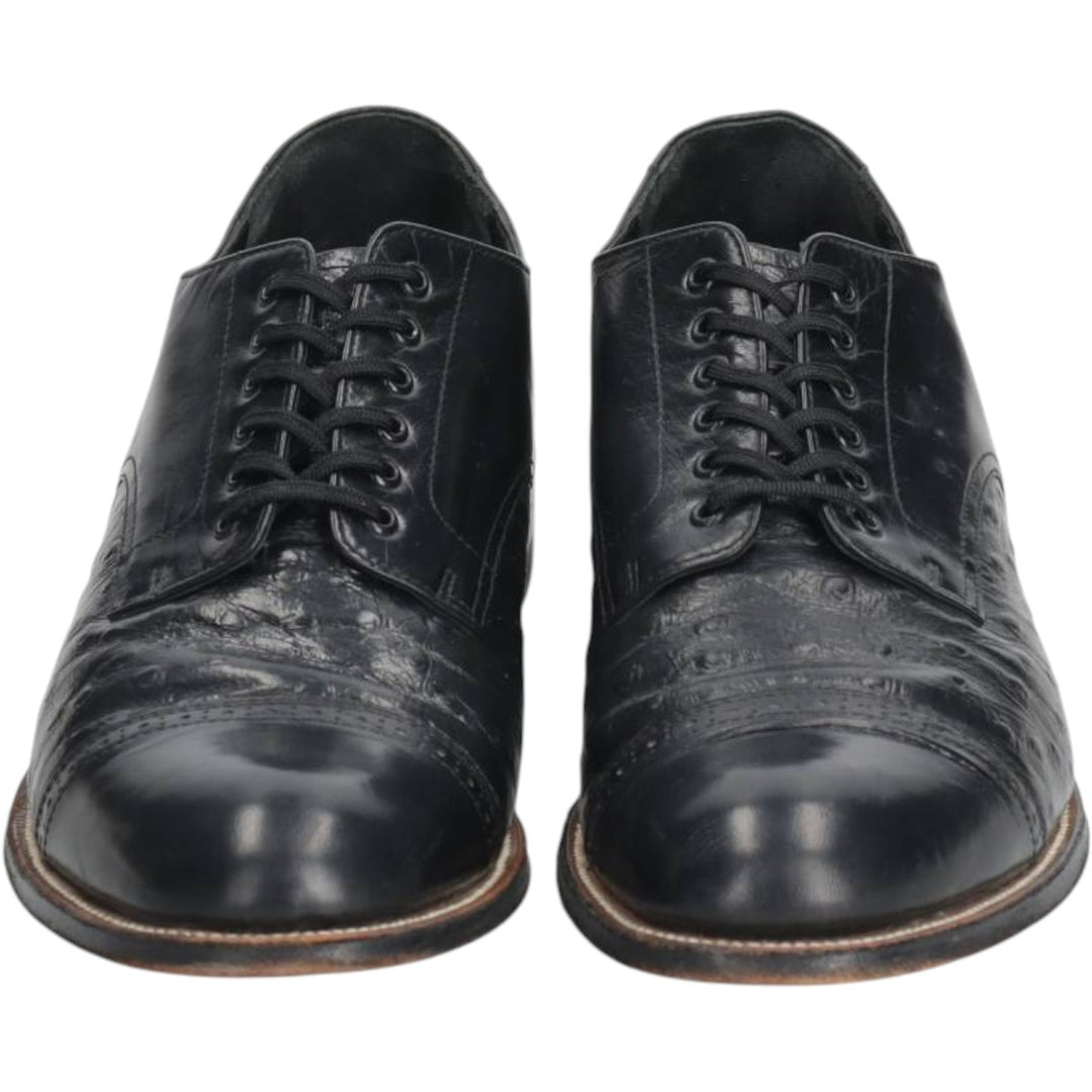 Stacy Adams straight-tip shoes, size 9D Men's 27.0cm genuine leather black type Vintage Second Hand