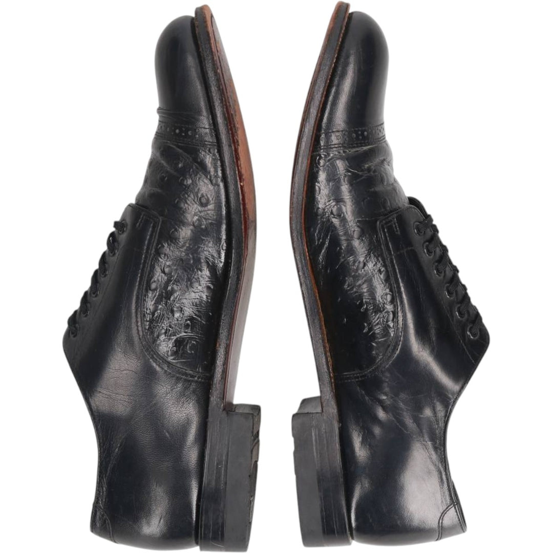 Stacy Adams straight-tip shoes, size 9D Men's 27.0cm genuine leather black type Vintage Second Hand