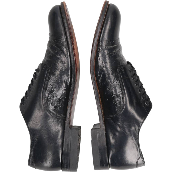 Stacy Adams straight-tip shoes, size 9D Men's 27.0cm genuine leather black type Vintage Second Hand
