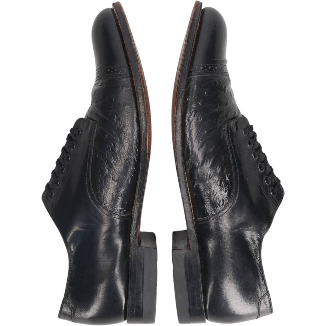 Stacy Adams straight-tip shoes, size 9D Men's 27.0cm genuine leather black type Vintage Second Hand