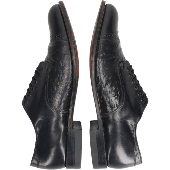 Stacy Adams straight-tip shoes, size 9D Men's 27.0cm genuine leather black type Vintage Second Hand