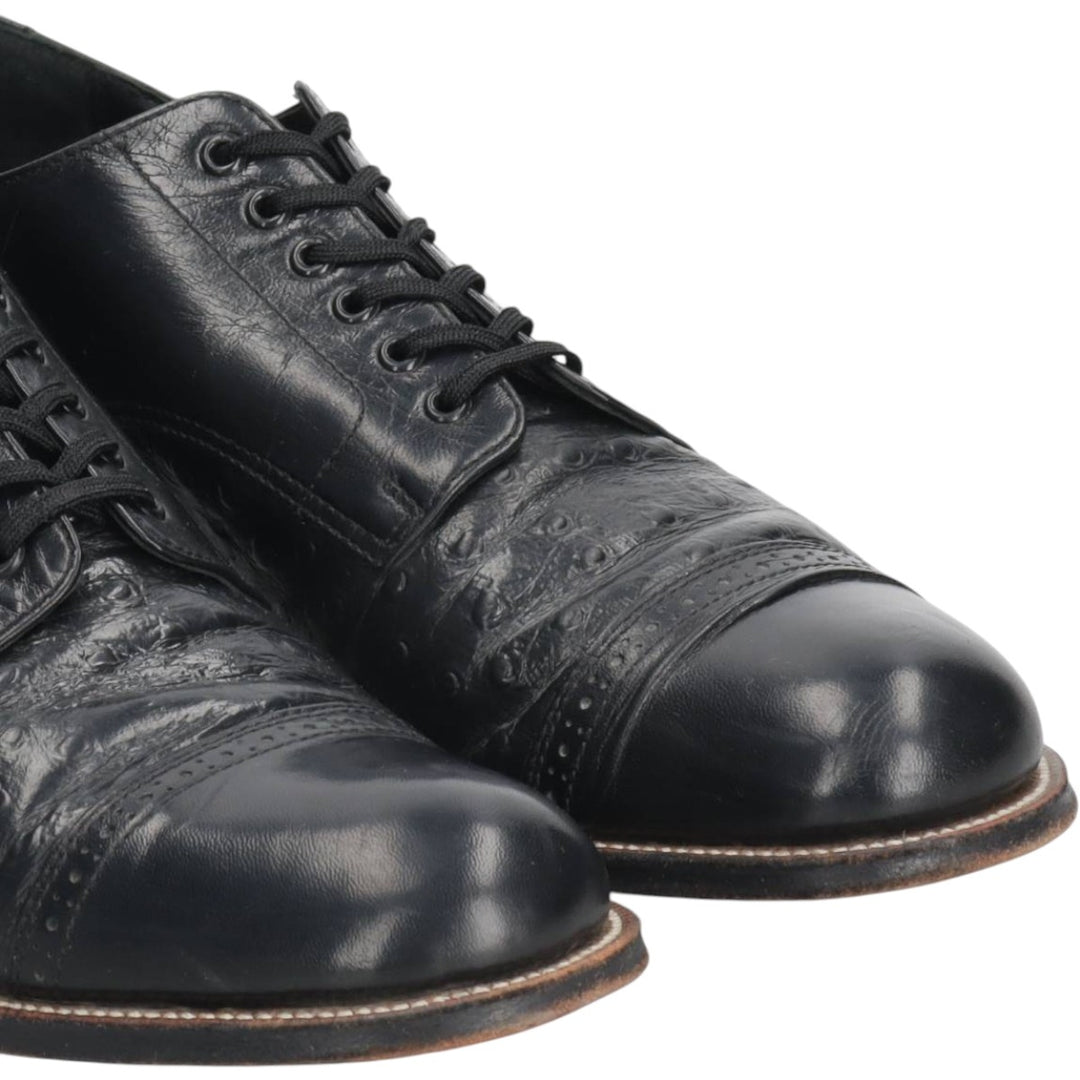 Stacy Adams straight-tip shoes, size 9D Men's 27.0cm genuine leather black type Vintage Second Hand