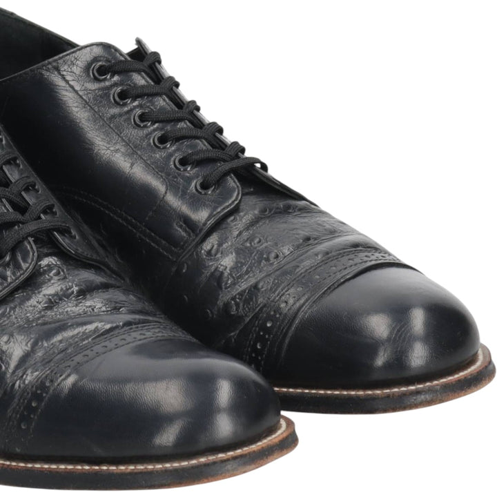 Stacy Adams straight-tip shoes, size 9D Men's 27.0cm genuine leather black type Vintage Second Hand