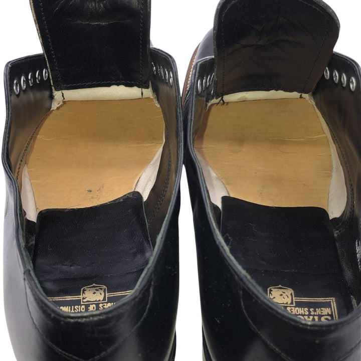 Stacy Adams straight-tip shoes, size 9D Men's 27.0cm genuine leather black type Vintage Second Hand