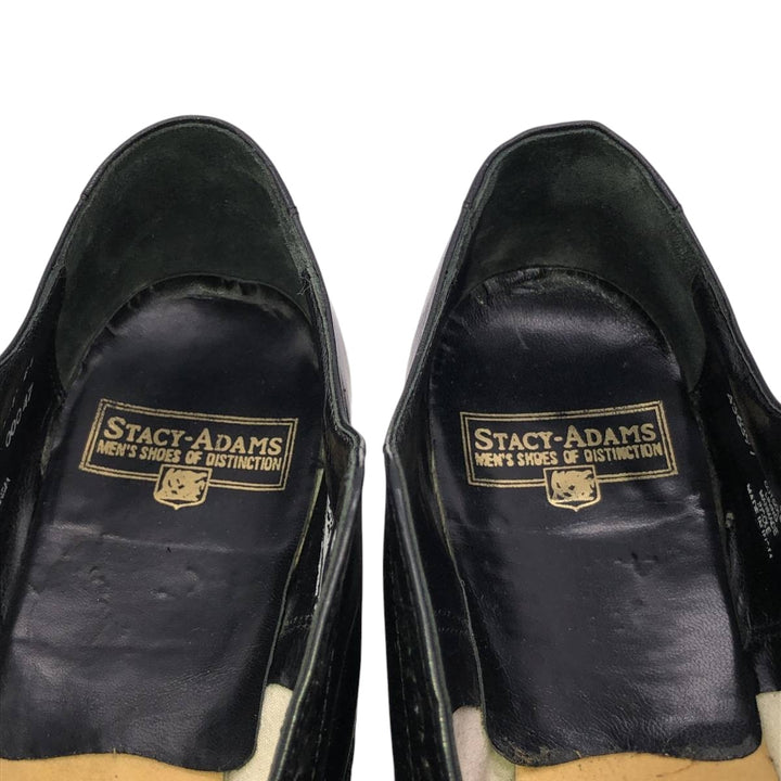 Stacy Adams straight-tip shoes, size 9D Men's 27.0cm genuine leather black type Vintage Second Hand