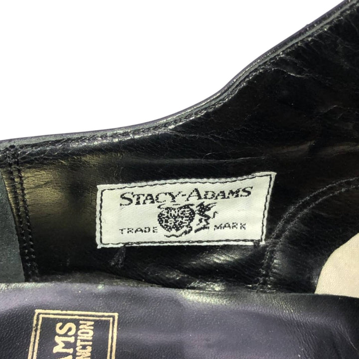 Stacy Adams straight-tip shoes, size 9D Men's 27.0cm genuine leather black type Vintage Second Hand